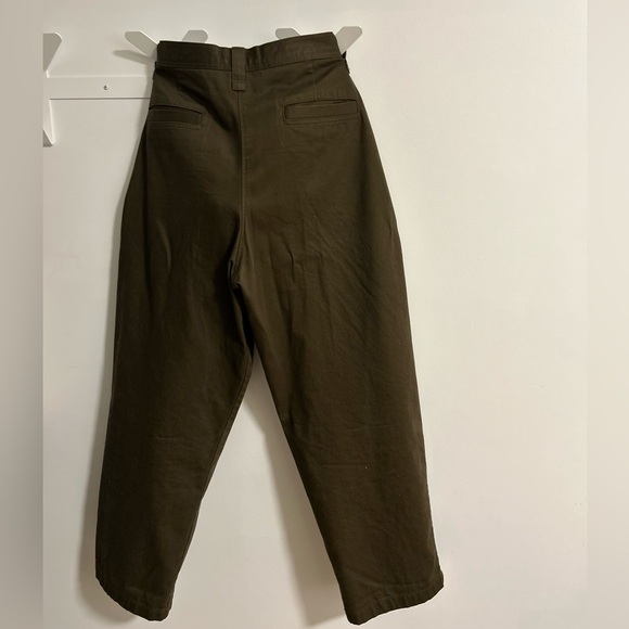 Uniqlo Dark Brown Wide Chino Pants - Picture 2 of 4